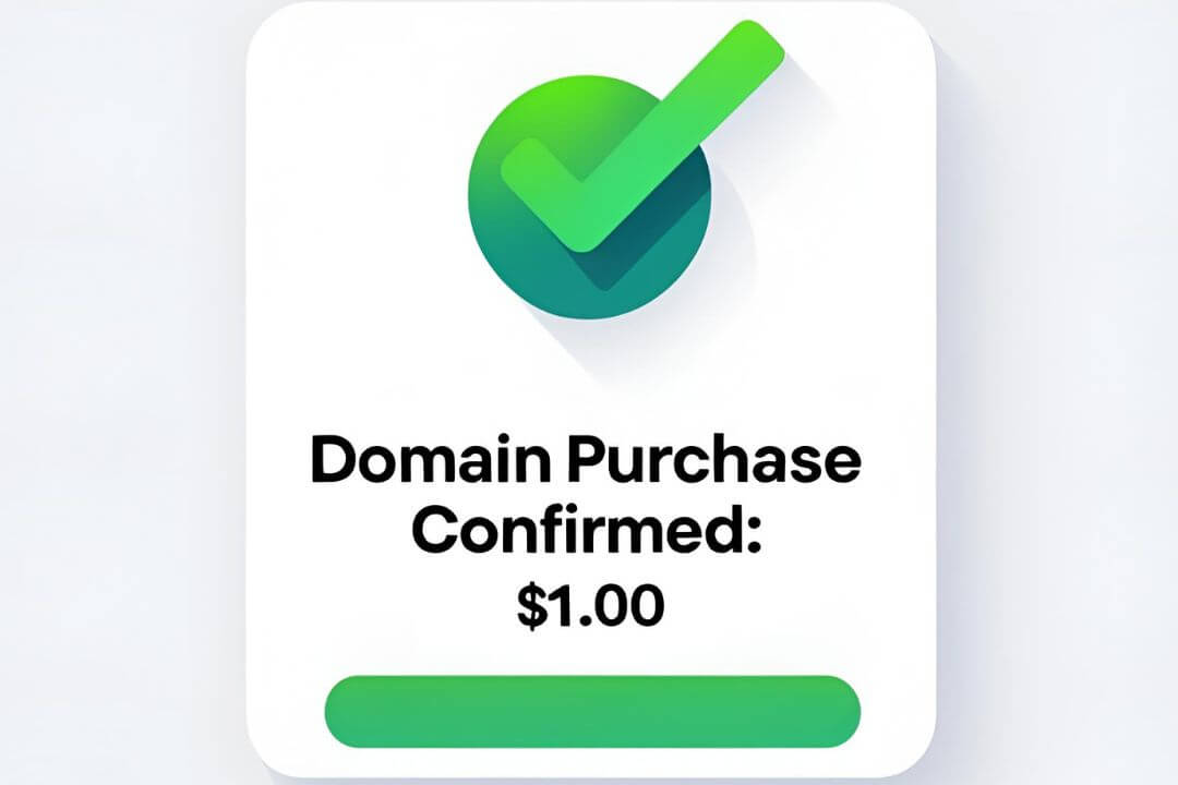 IONOS $1 domain setup for webfor1.com